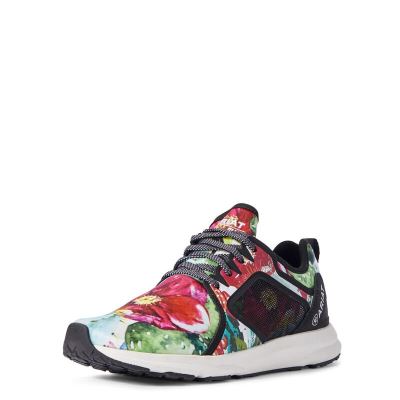 Ariat Fuse - Sneakers Bloemen / Zwart Dames - 29717-582